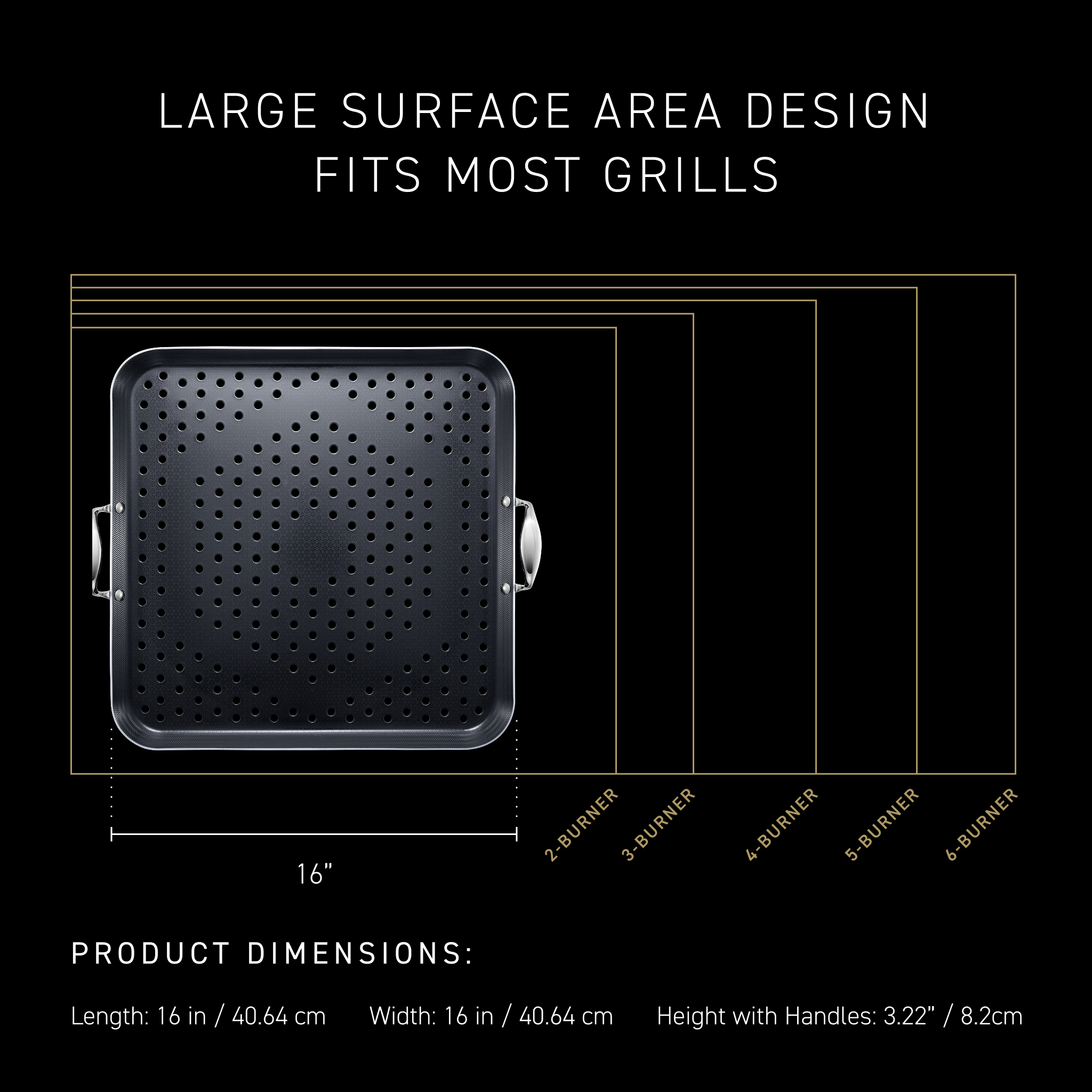 Hybrid BBQ Grill Topper, 16" - Image 6