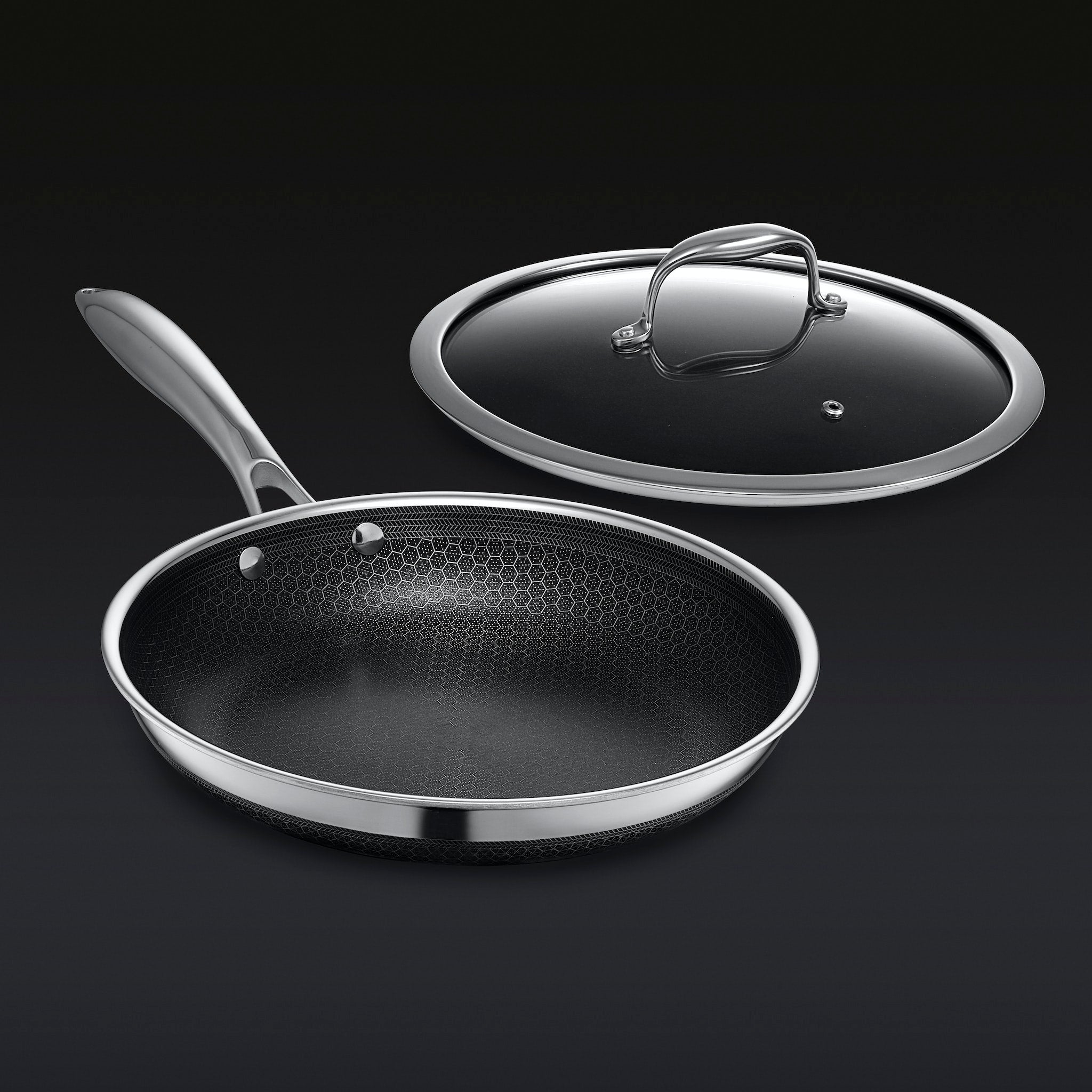 Hybrid Fry Pan with Lid, 12" - Image 12