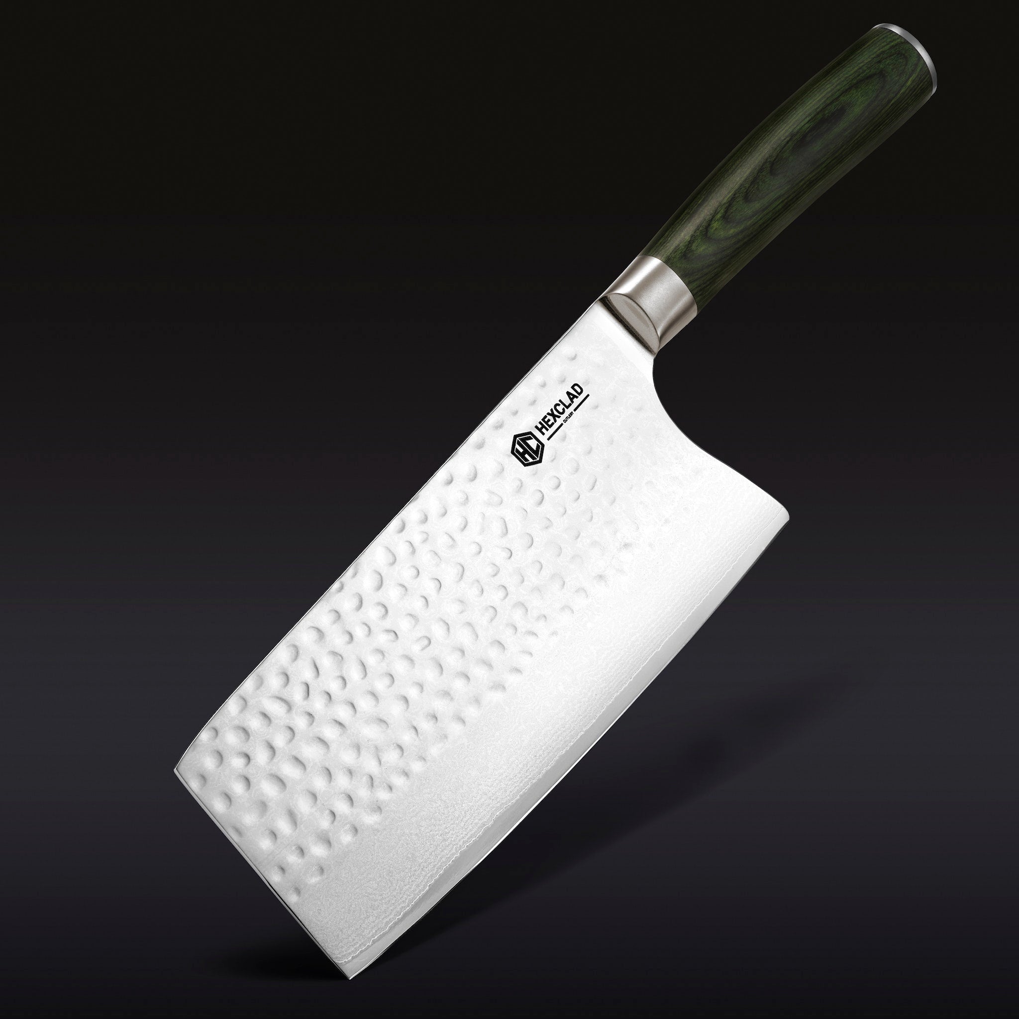 Damascus Steel Cleaver, 7" (Espresso) - Image 2
