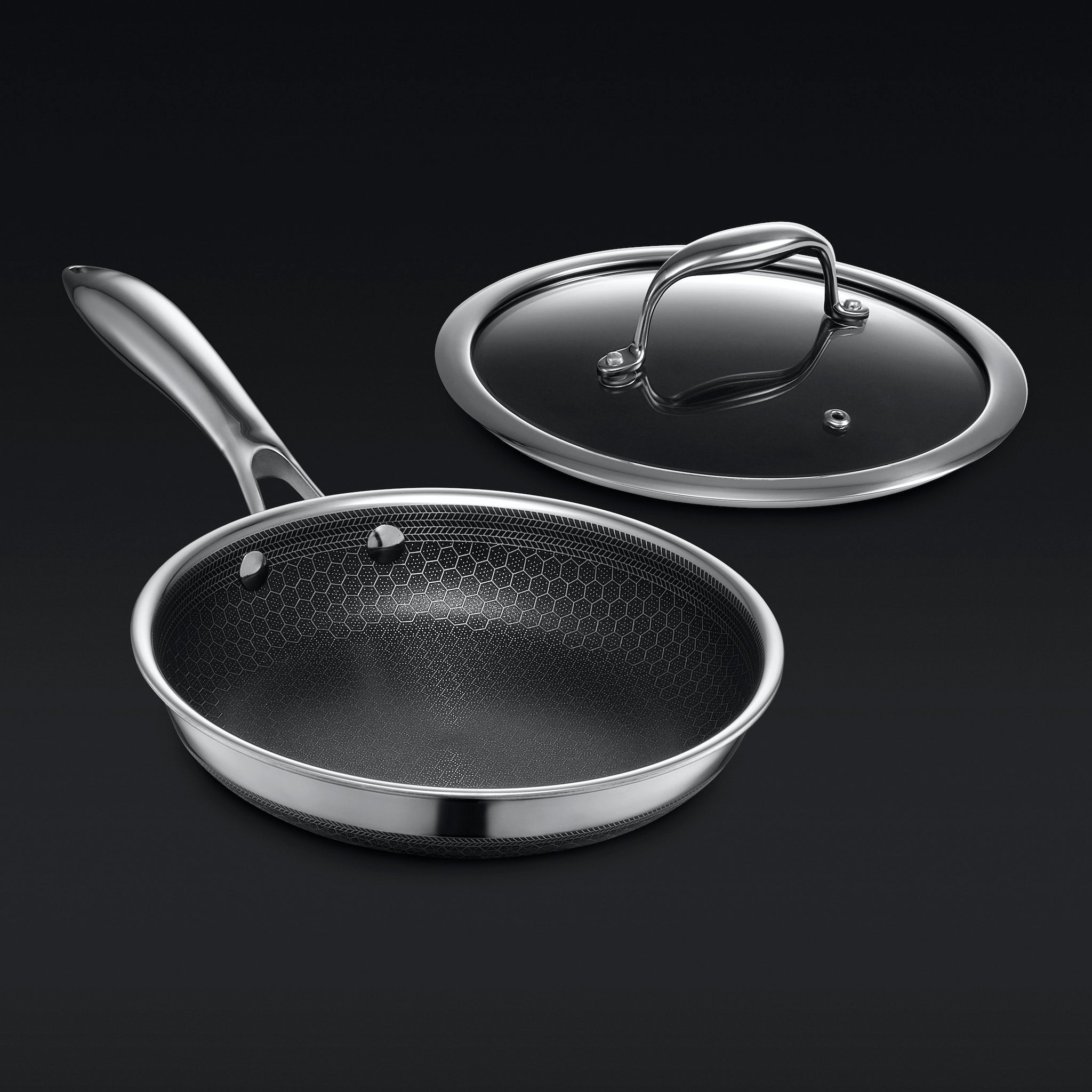 Hybrid Fry Pan with Lid, 12" - Image 11