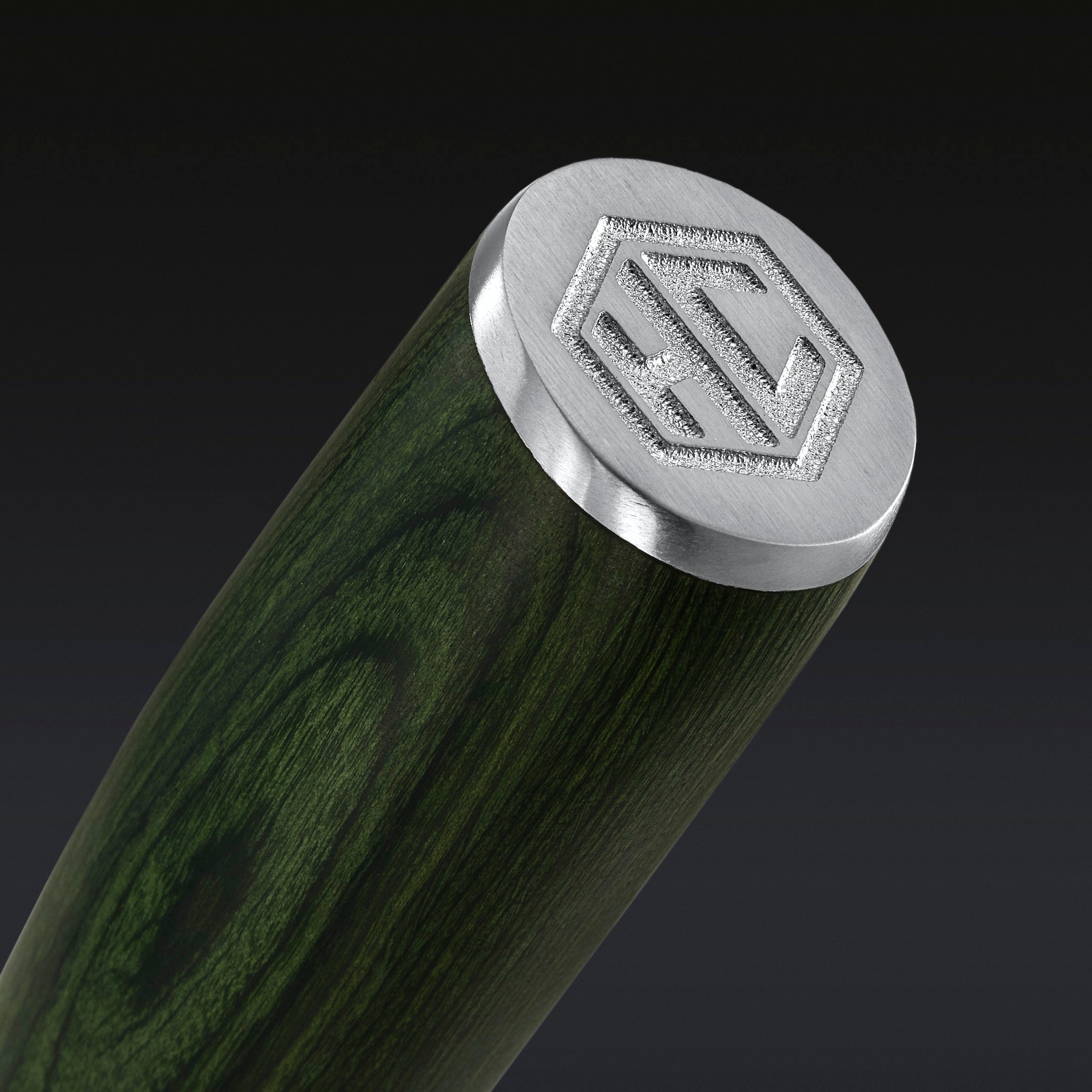 Damascus Steel Cleaver, 7" (Green) - Image 3