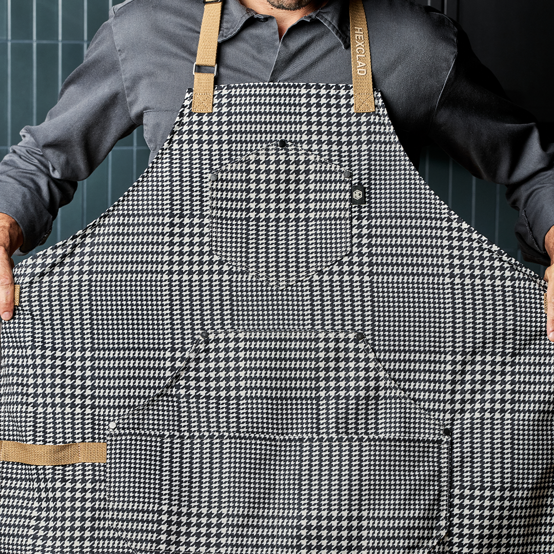 Eco Modern Apron (Houndstooth-Onyx) - Image 4