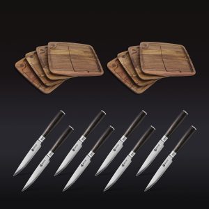 Steak Knife & Bistecca Plate Set, 16-pc (Espresso)