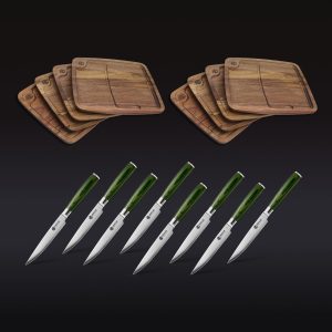 Steak Knife & Bistecca Plate Set, 16-pc (Green)